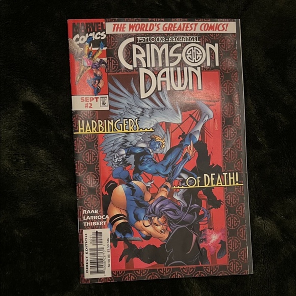 Marvel Crimson Dawn #2 — Red, Black & Blue Comic Cover